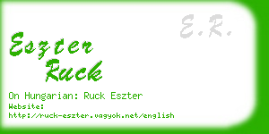 eszter ruck business card